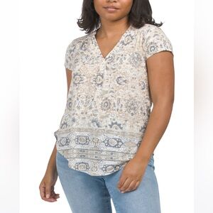 Lucky Brand | NWT Hi-Low Hem Carpet Tee